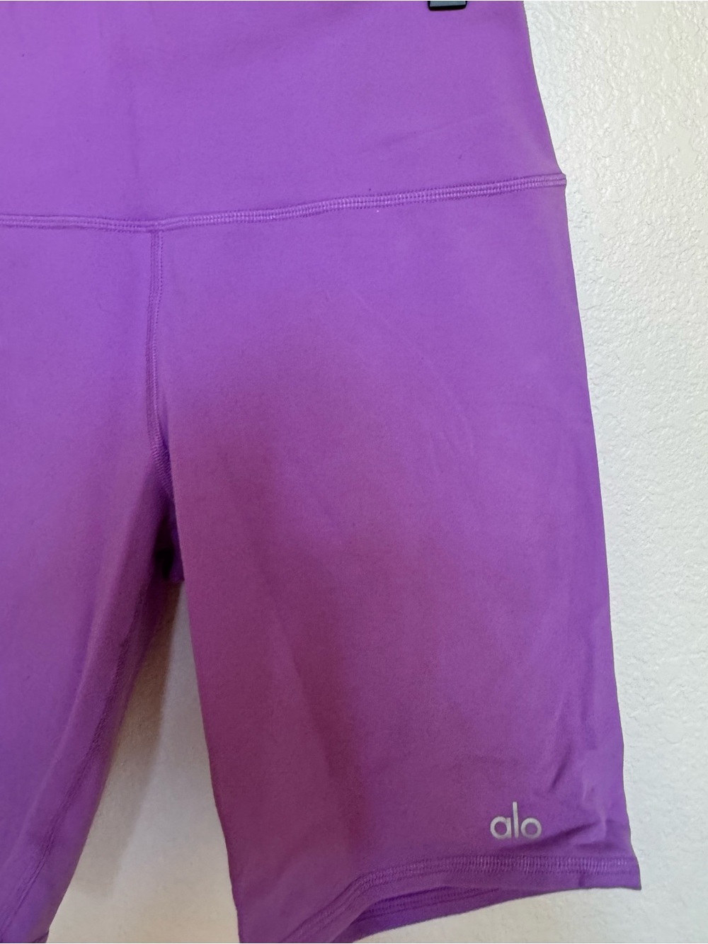 ALO Yoga High-Rise Purple Bike Shorts